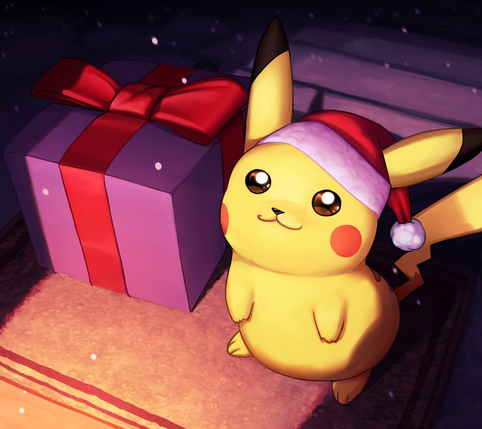 Обои новый год, подарки, покемон, пикачу, new year, gifts, pokemon, pikachu разрешение 2400x1350 Загрузить
