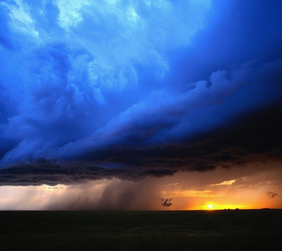 Обои природа, буря, закат, дождь, nature, storm, sunset, rain разрешение 2134x1200 Загрузить