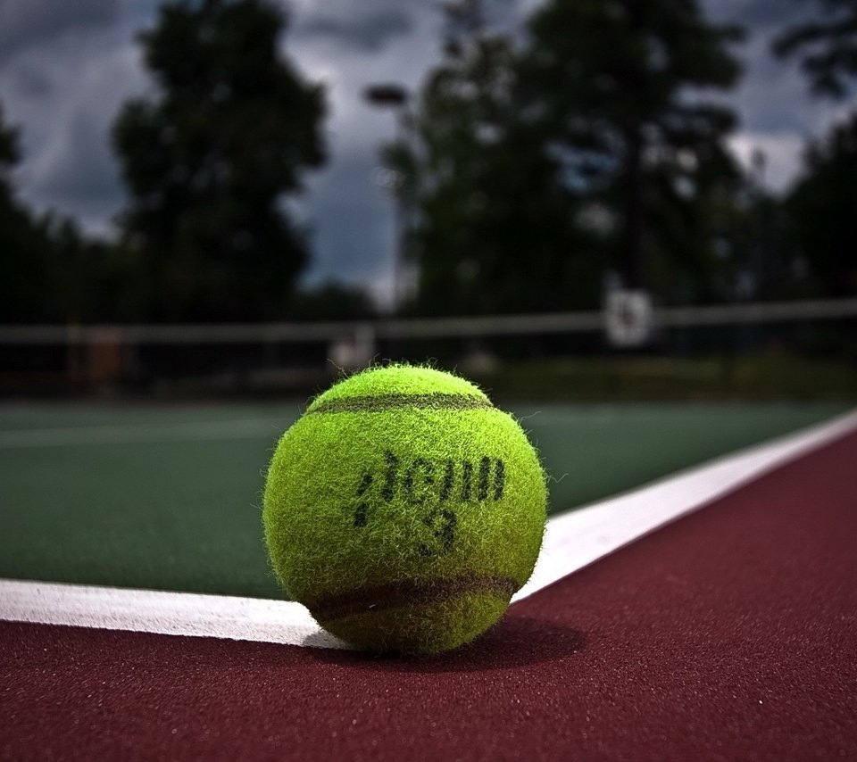 Обои мяч, теннис, корт, the ball, tennis, court разрешение 1920x1200 Загрузить