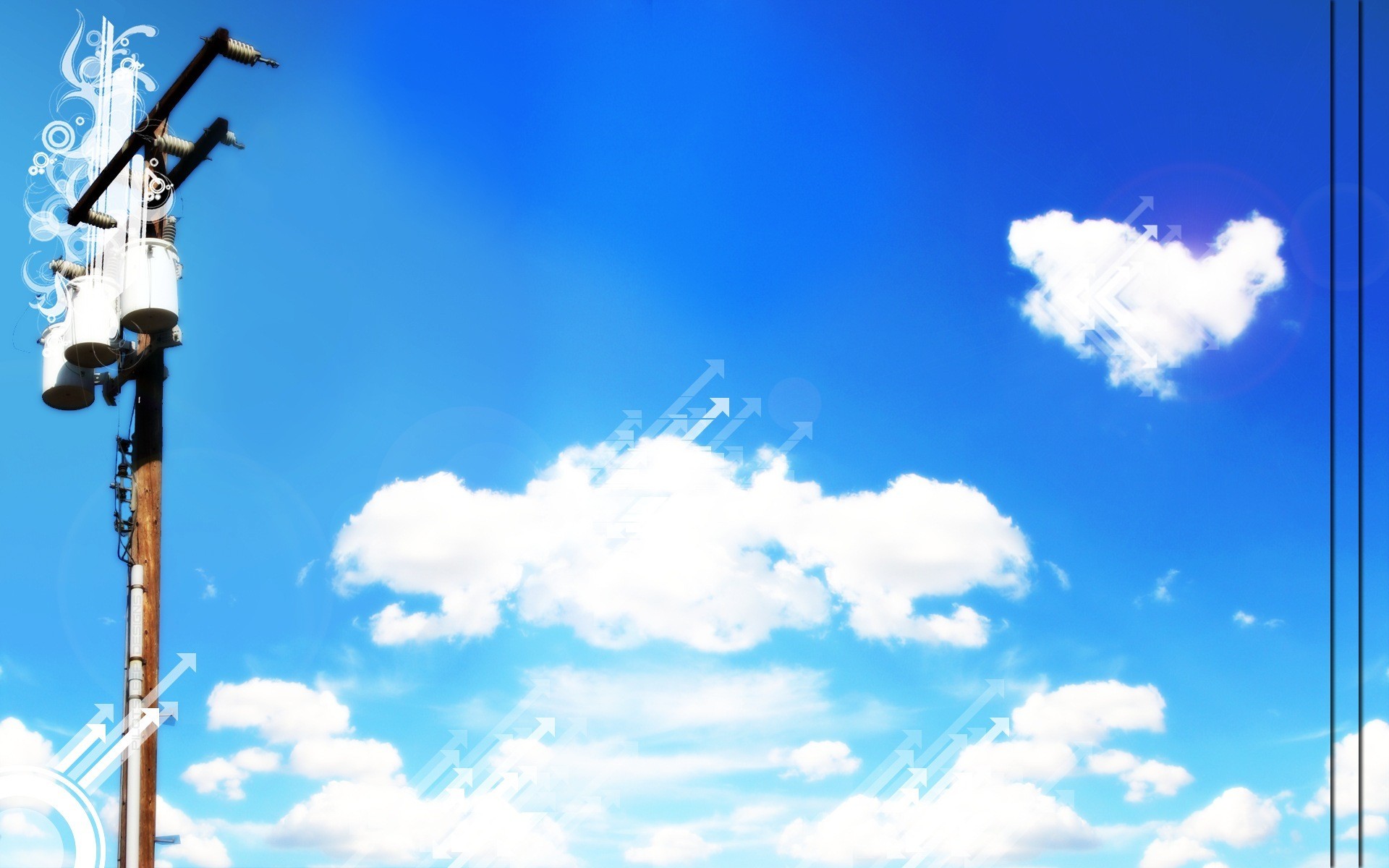 Обои небо, природа, пейзаж, голубой, обоя, the sky, nature, landscape, blue, wallpaper разрешение 1920x1200 Загрузить