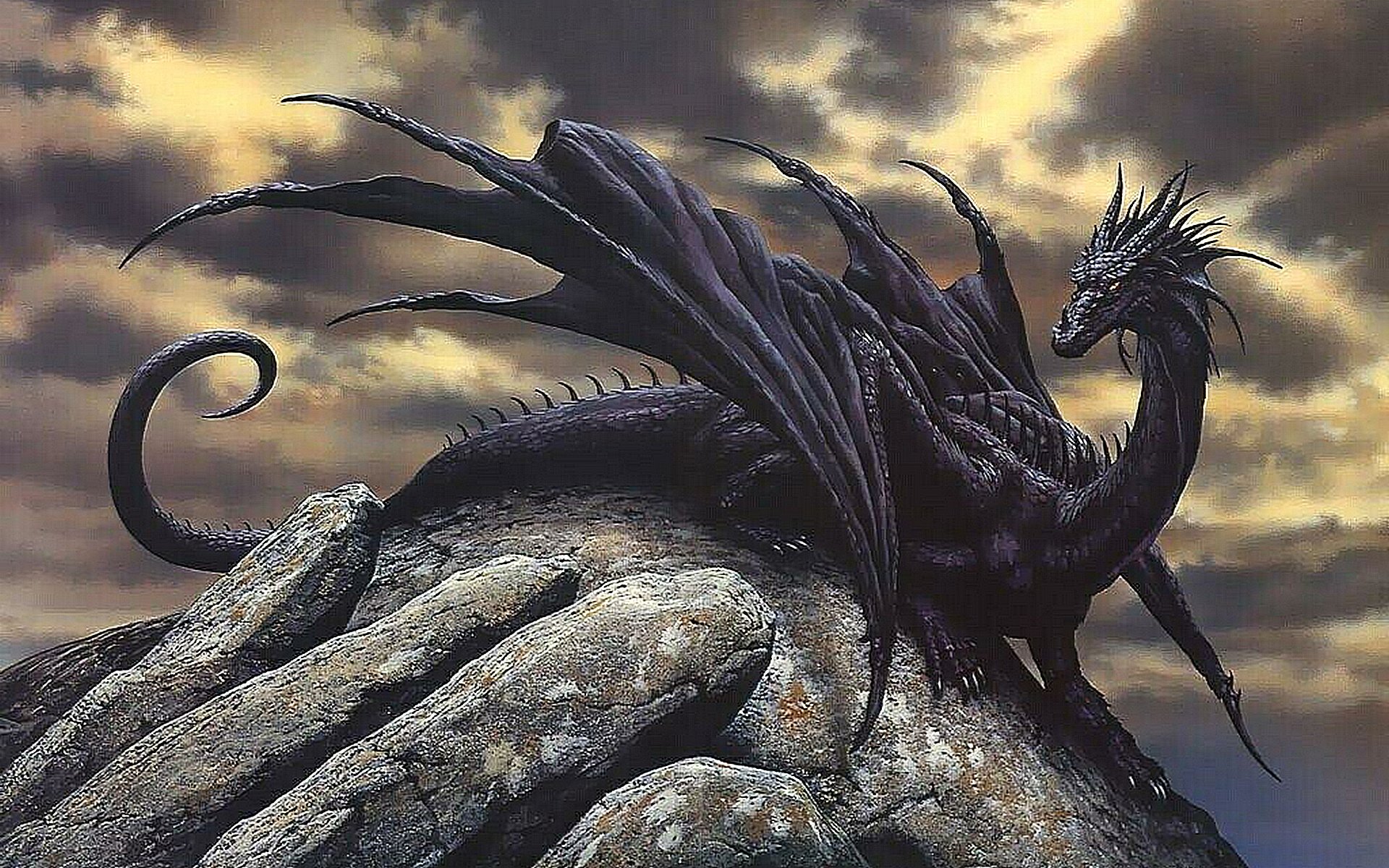 Обои дракон, фэнтези, dragon, fantasy разрешение 1920x1200 Загрузить