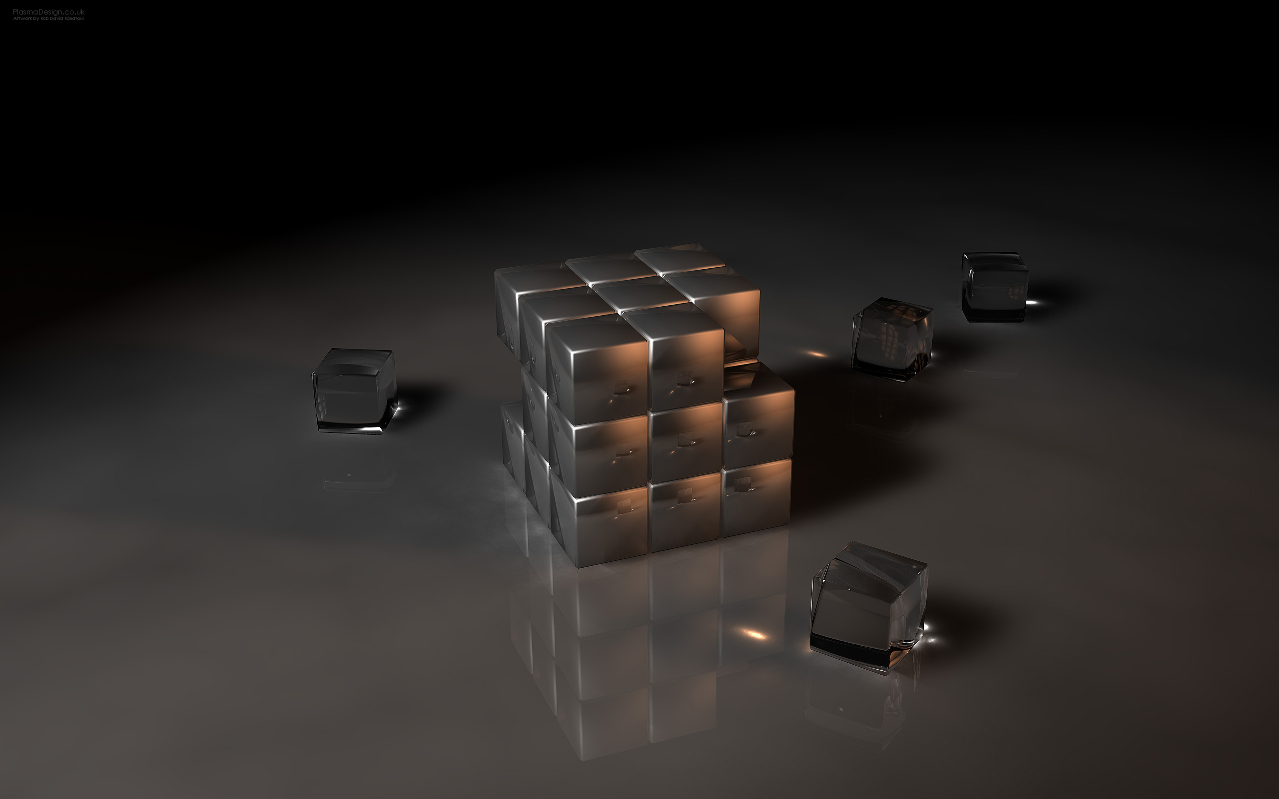Обои графика, кубики, квадраты, стекло, 3д, кубик рубика, 3d art, graphics, cubes, squares, glass, 3d, rubik's cube разрешение 2560x1600 Загрузить