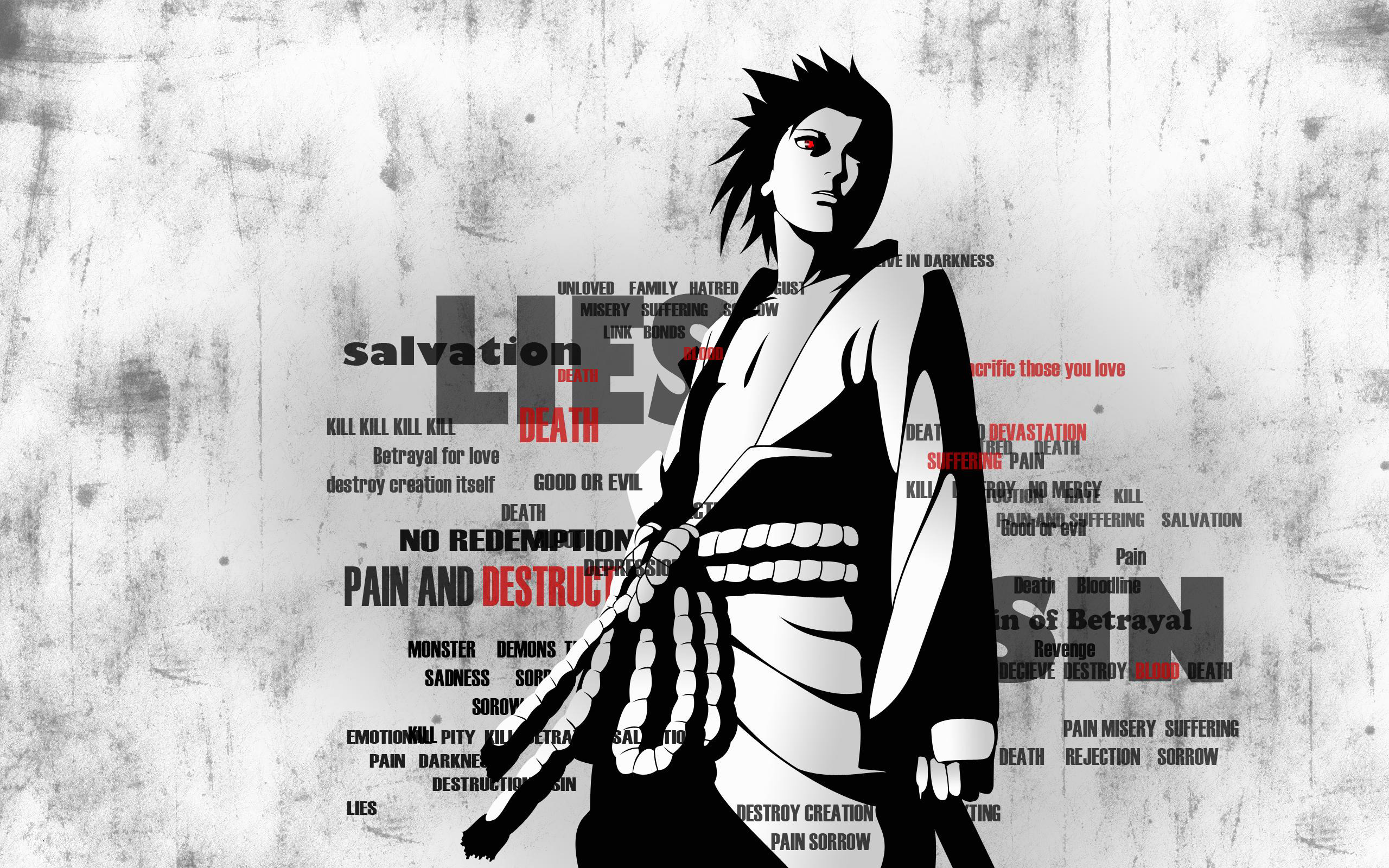 Обои надпись, саске, naruto shippuuden, the inscription, sasuke разрешение 2560x1600 Загрузить