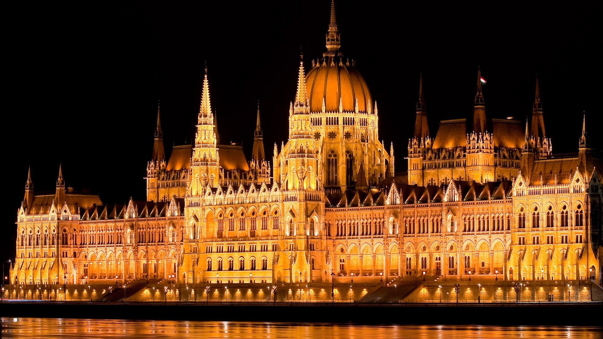 Обои венгрия, будапешт, парламент, hungary, budapest, parliament разрешение 1920x1080 Загрузить