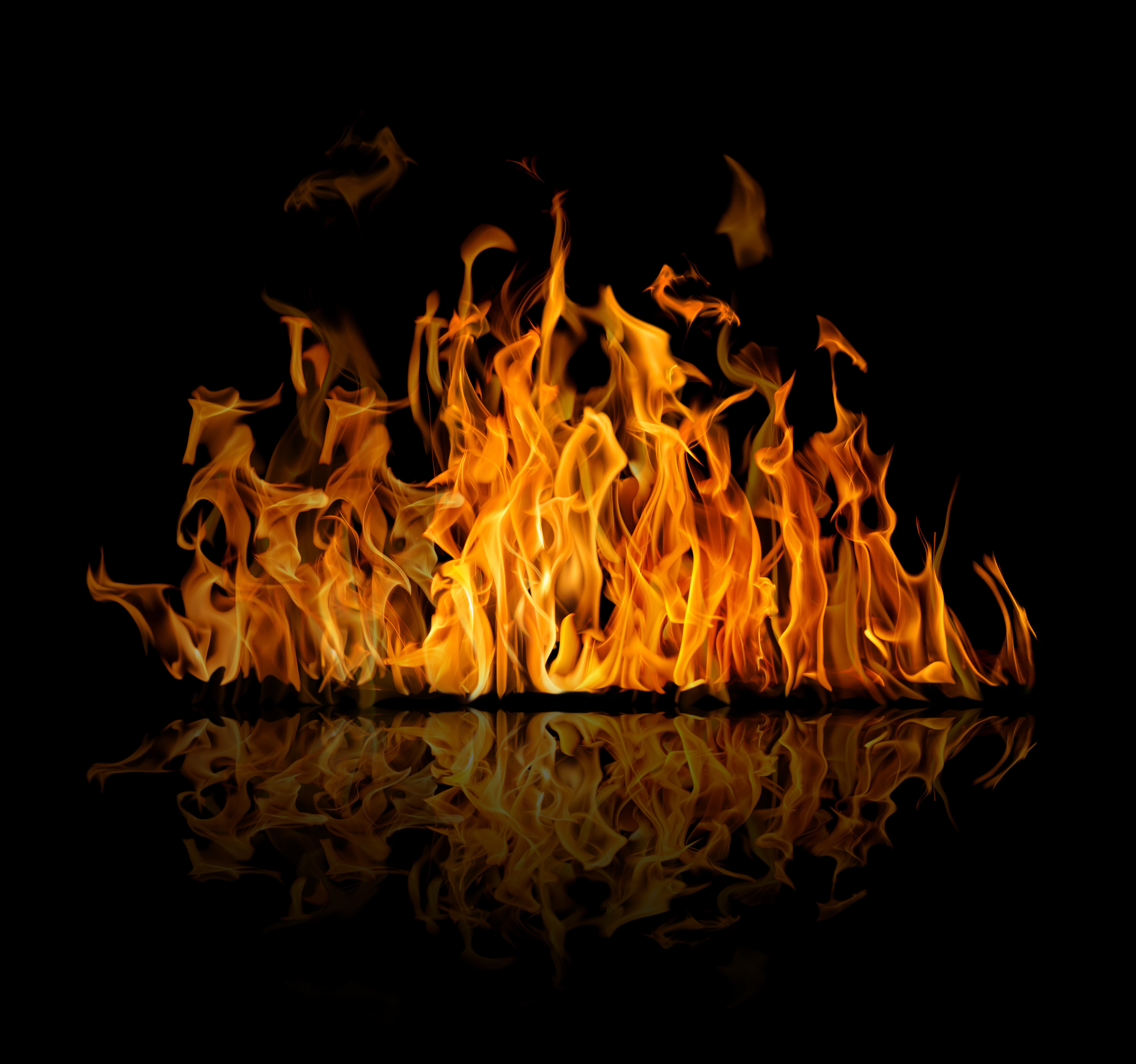 Обои пламя, отражение, огонь, flame, reflection, fire разрешение 4900x4592 Загрузить