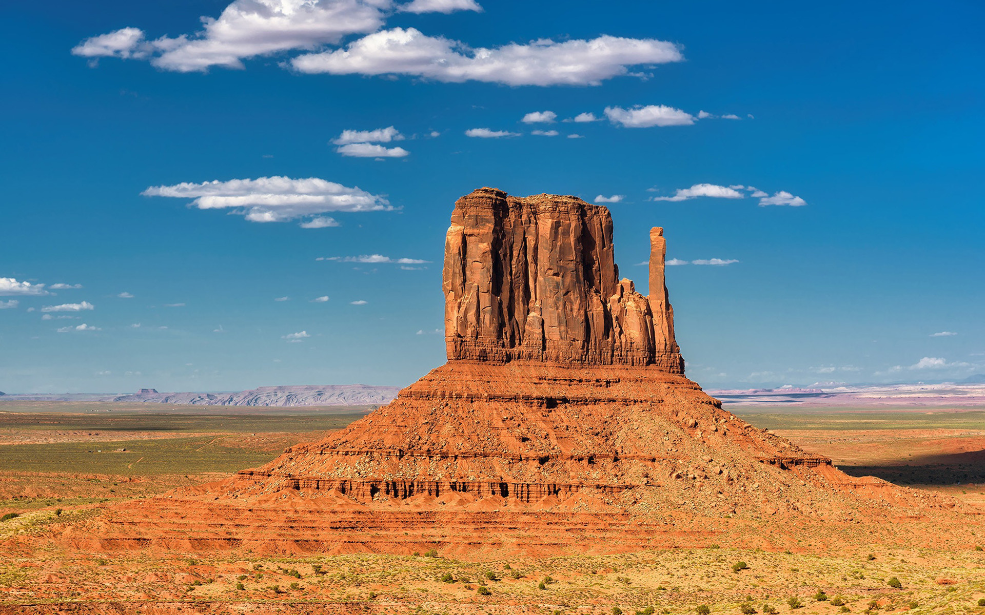 Обои небо, пейзаж, пустыня, каньон, аризона, долина монументов, the sky, landscape, desert, canyon, az, monument valley разрешение 1920x1200 Загрузить