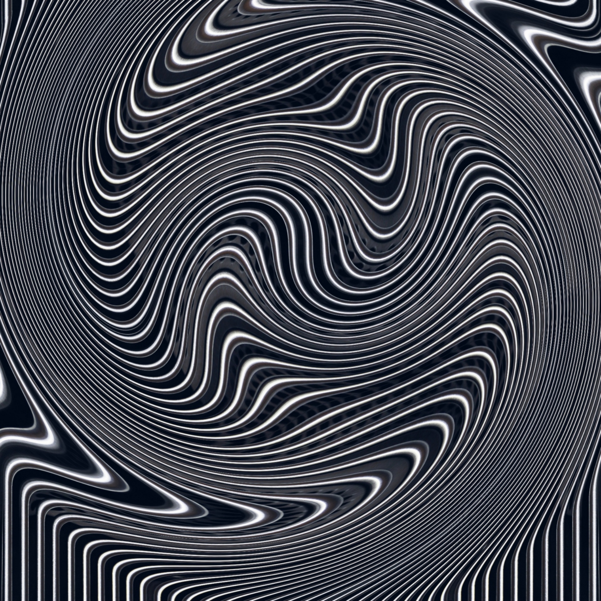 Обои дизайн, фон, чёрно-белое, графика, спираль, вихрь, иллюзия, design, background, black and white, graphics, spiral, vortex, illusion разрешение 1920x1920 Загрузить