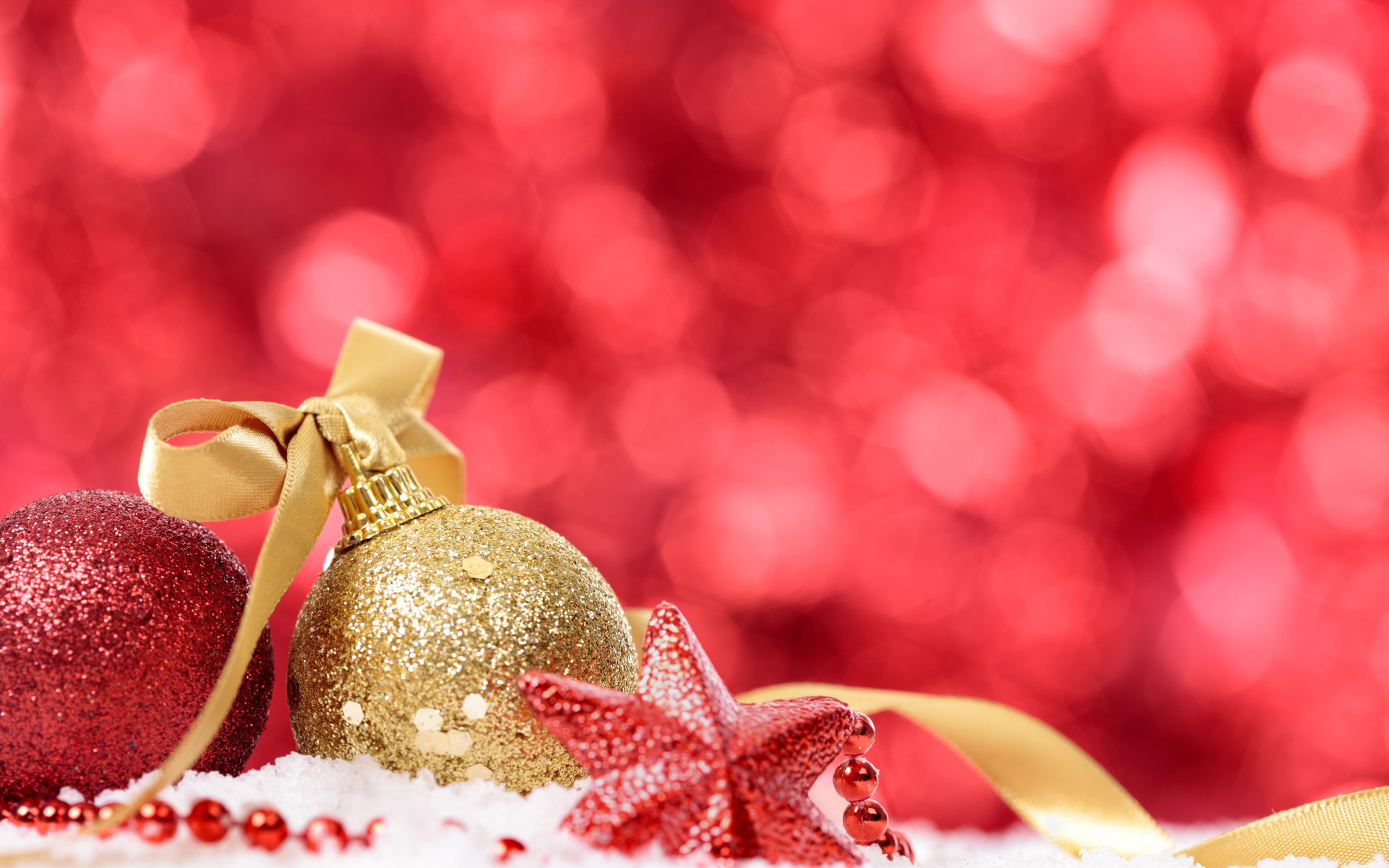 Обои новый год, шары, звезда, рождество, декор, new year, balls, star, christmas, decor разрешение 1920x1200 Загрузить