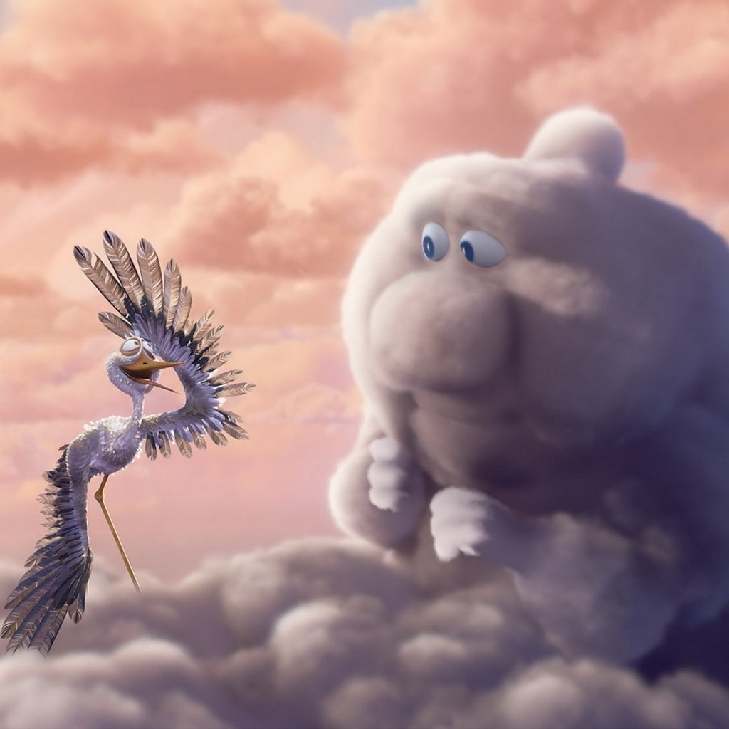 Обои небо, рисунок, облака, птица, аист, the sky, figure, clouds, bird, stork разрешение 1920x1200 Загрузить