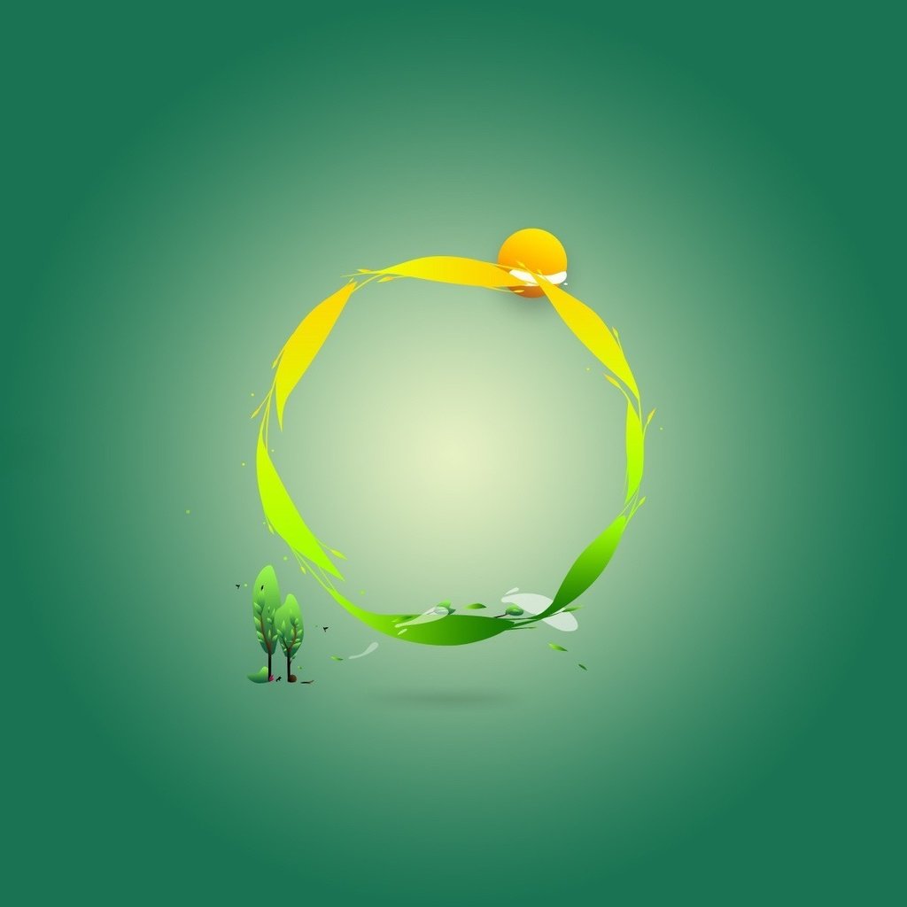 Обои зелёный, минимализм, круг, green, minimalism, round разрешение 1920x1200 Загрузить