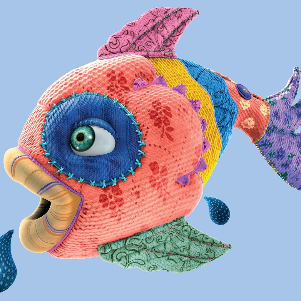 Обои разноцветные, игрушка, рыбка, губки, рыба, лоскутки, лоскут, лоскутное шитьё, colorful, toy, fish, sponge, scraps, flap разрешение 1920x1440 Загрузить