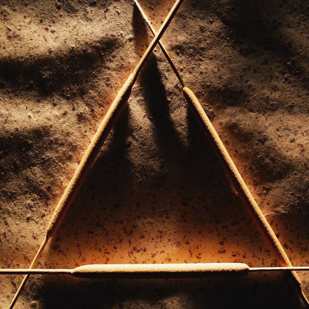 Обои треугольник, тени, палочки, triangle, shadows, sticks разрешение 1920x1200 Загрузить