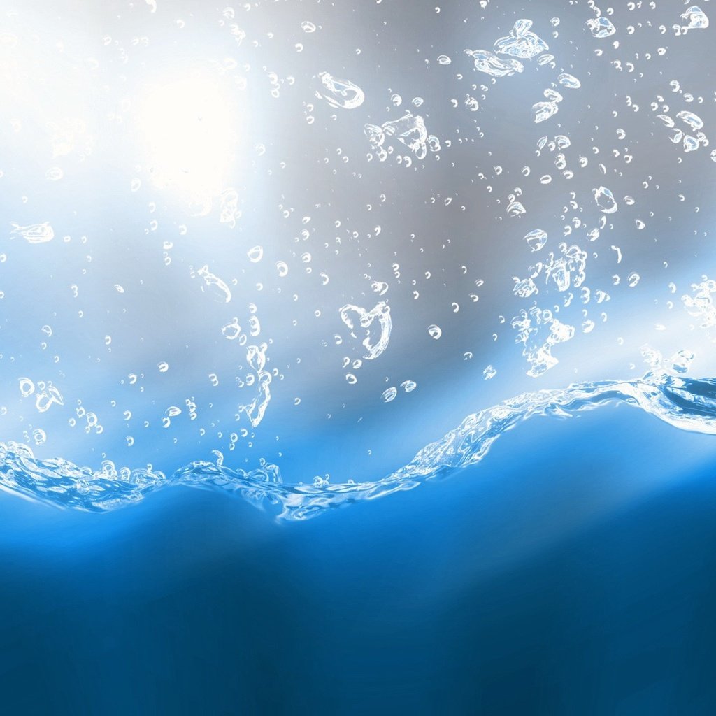 Обои вода, синий, пузыри, water, blue, bubbles разрешение 1920x1200 Загрузить
