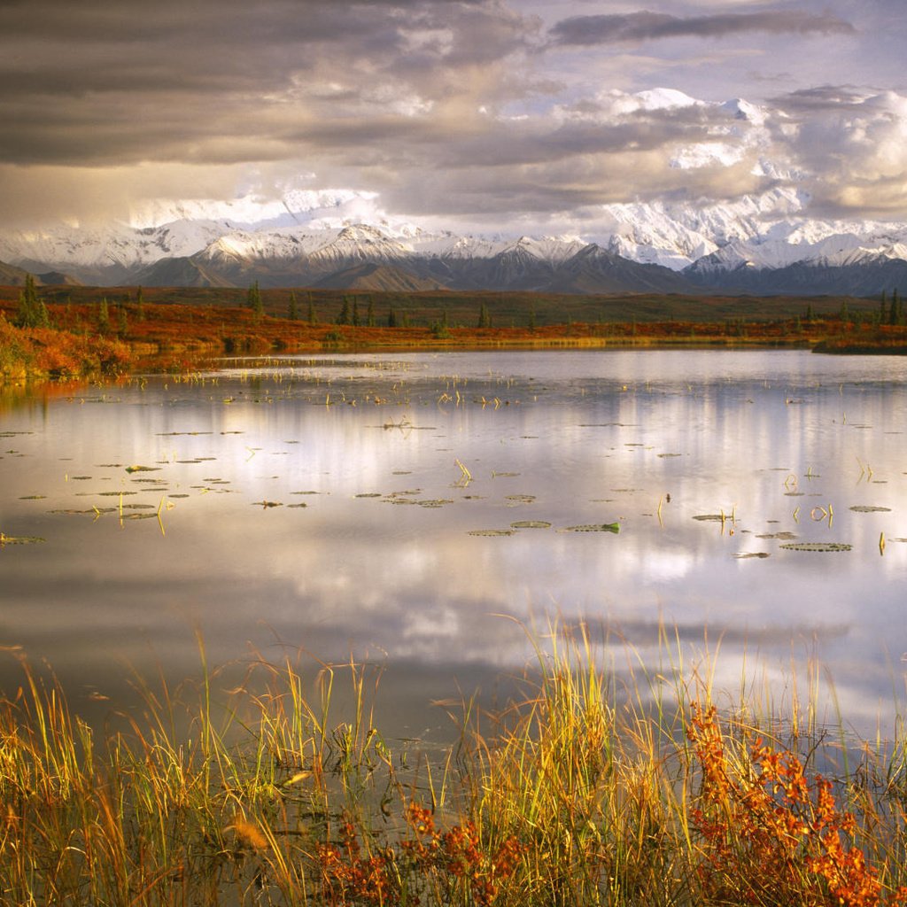 Обои озеро, горы, природа, осень, lake, mountains, nature, autumn разрешение 1920x1080 Загрузить