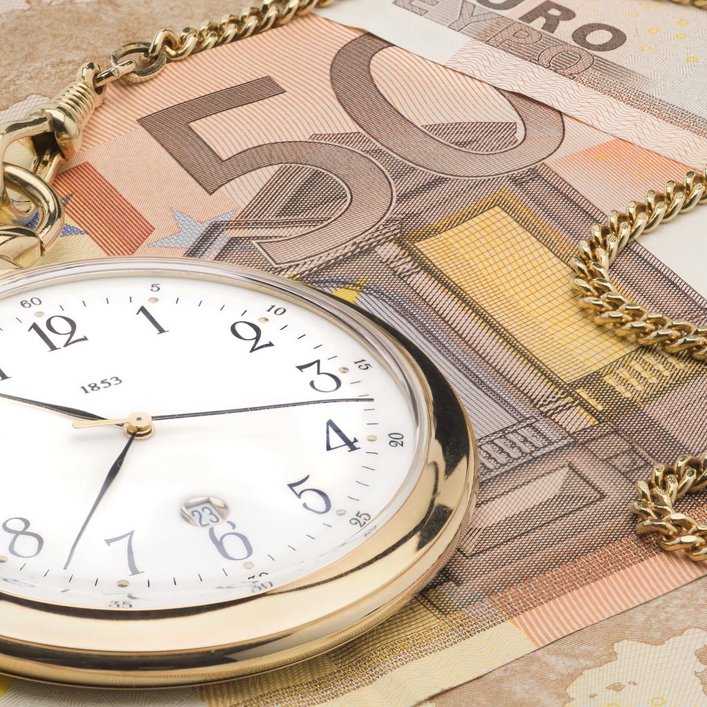 Обои часы, деньги, время, евро, watch, money, time, euro разрешение 1920x1200 Загрузить