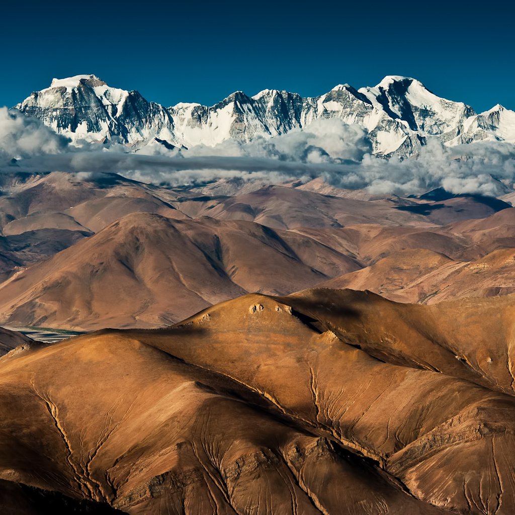 Обои облака, горы, китай, тибет, горные вершины, clouds, mountains, china, tibet, mountain peaks разрешение 1920x1200 Загрузить