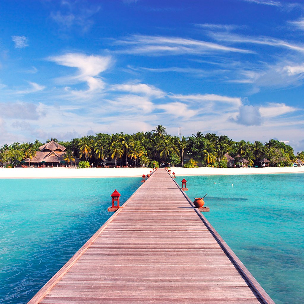 Обои остров, тропики, мальдивы, island, tropics, the maldives разрешение 1920x1280 Загрузить