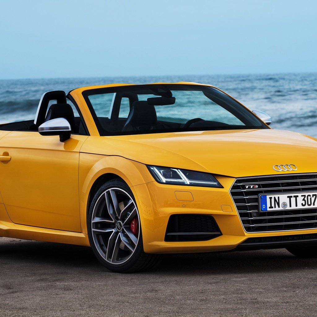 Обои желтый, пляж, ауди, tts, yellow, beach, audi разрешение 4096x2304 Загрузить