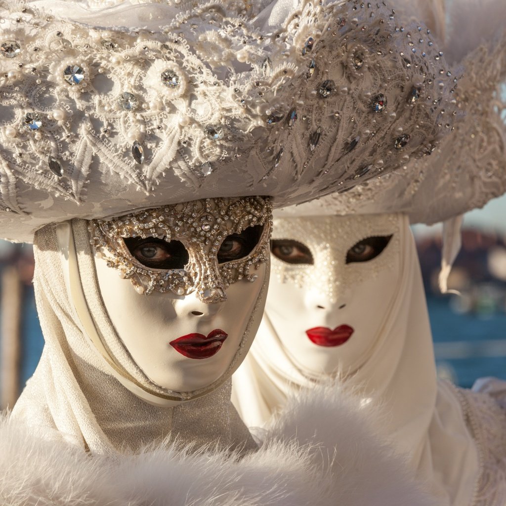 Обои венеция, костюмы, шляпы, маски, карнавал, venice, costumes, hats, mask, carnival разрешение 3000x1963 Загрузить