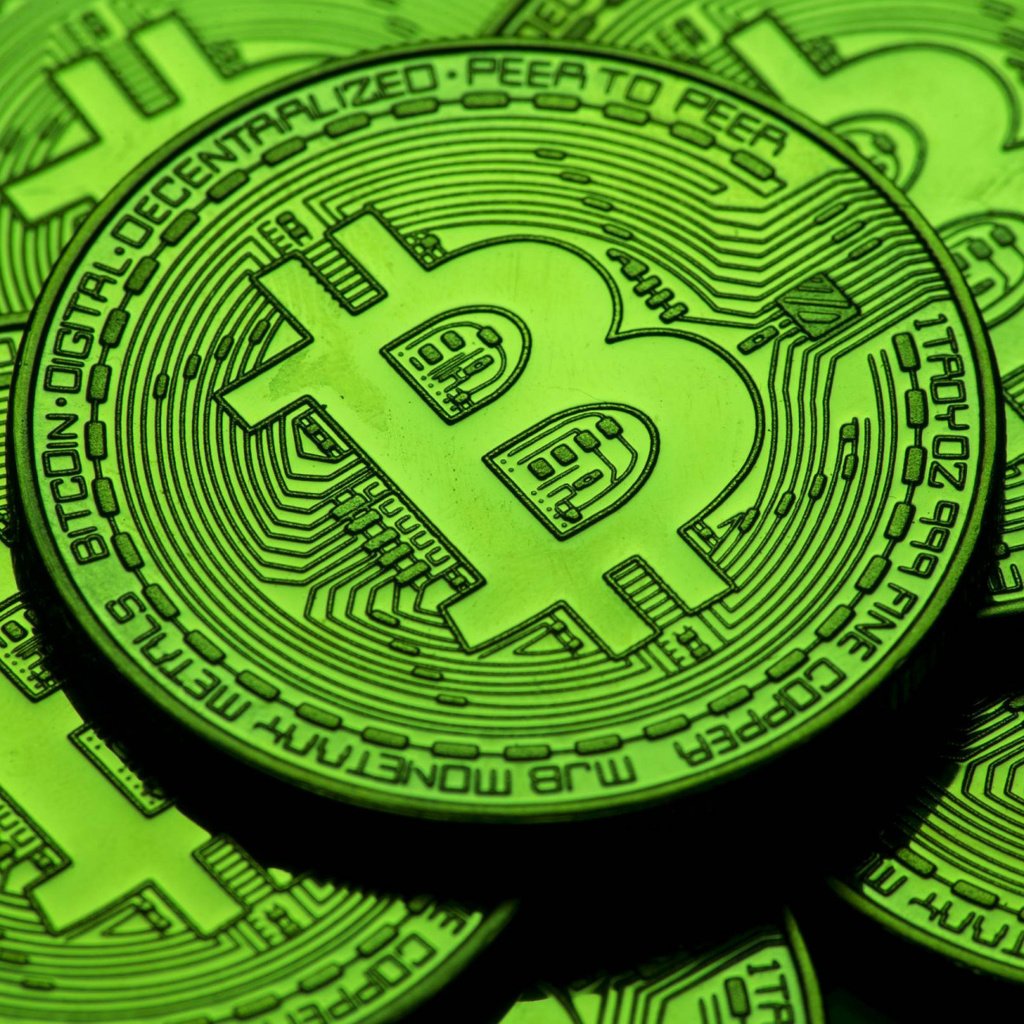 Обои зелёный, монеты, btc, биткоин, green, coins, bitcoin разрешение 2112x1188 Загрузить