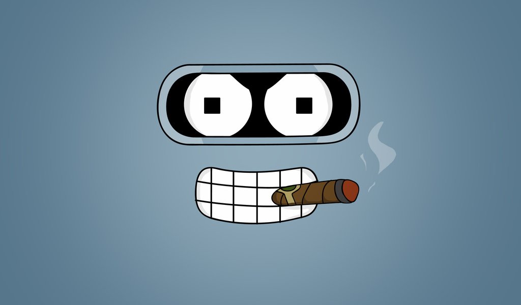 Обои взгляд, футурама, сигара, бендер, look, futurama, cigar, bender разрешение 2561x1921 Загрузить