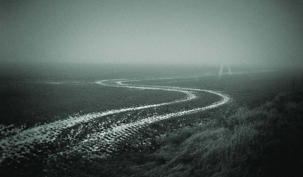 Обои дорога, туман, поле, осень, road, fog, field, autumn разрешение 1920x1440 Загрузить