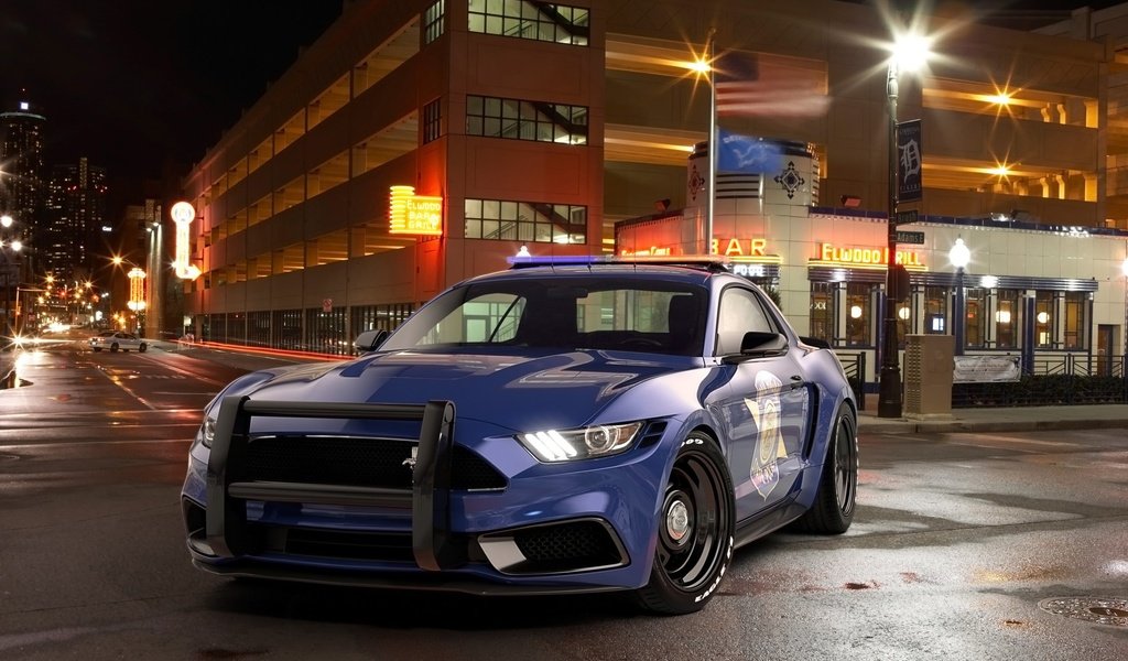 Обои ford mustang, 2017, polis araba, sedan tasarımı, abd, gece разрешение 2560x1600 Загрузить