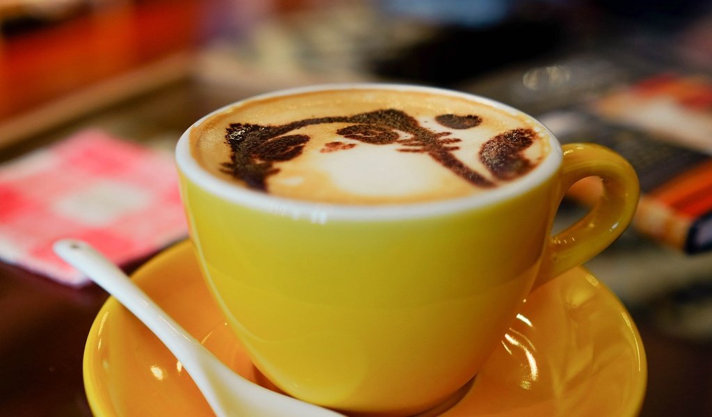 Обои рисунок, кошка, кофе, чашка, пенка, латте, figure, cat, coffee, cup, foam, latte разрешение 2560x1600 Загрузить
