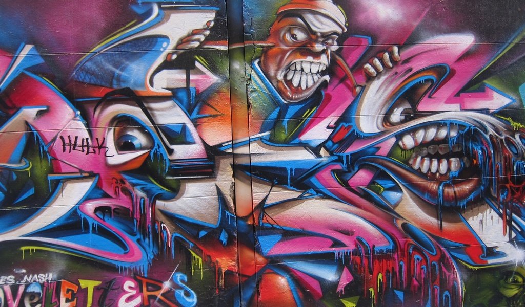 Обои фон, стена, граффити, гранж, фреска, мельбурн, валлпапер, стрит-арт, background, wall, graffiti, grunge, mural, melbourne, wallpaper, street art разрешение 2816x2112 Загрузить