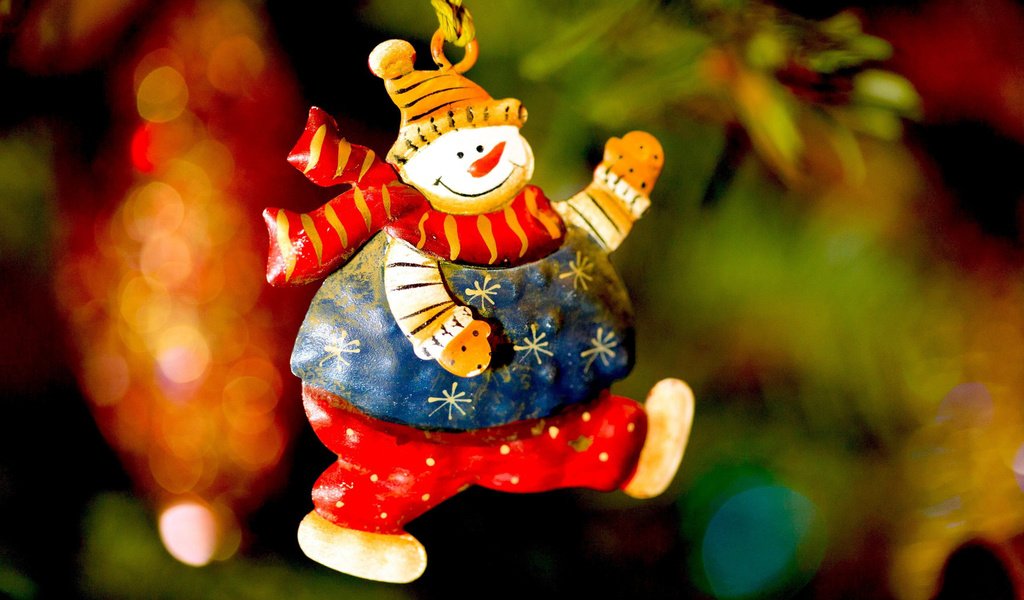 Обои новый год, игрушка, снеговик, рождество, елочные украшения, new year, toy, snowman, christmas, christmas decorations разрешение 2560x1706 Загрузить