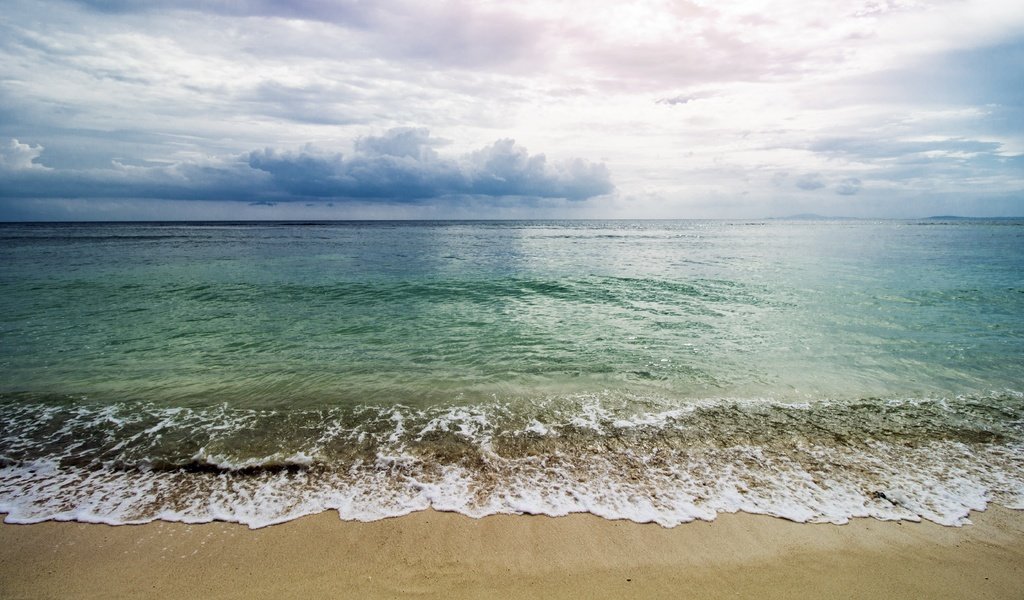 Обои волны, море, песок, пляж, горизонт, wave, sea, sand, beach, horizon разрешение 5138x2890 Загрузить