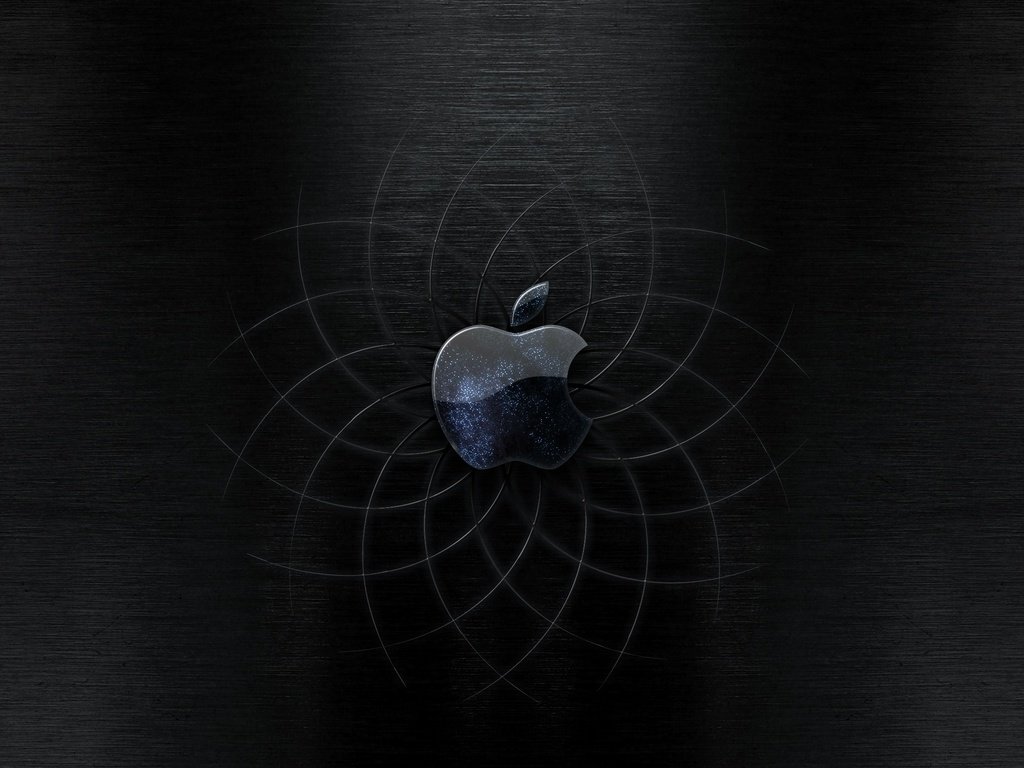 Обои черный, кривые, эппл, black, curves, apple разрешение 2560x1600 Загрузить