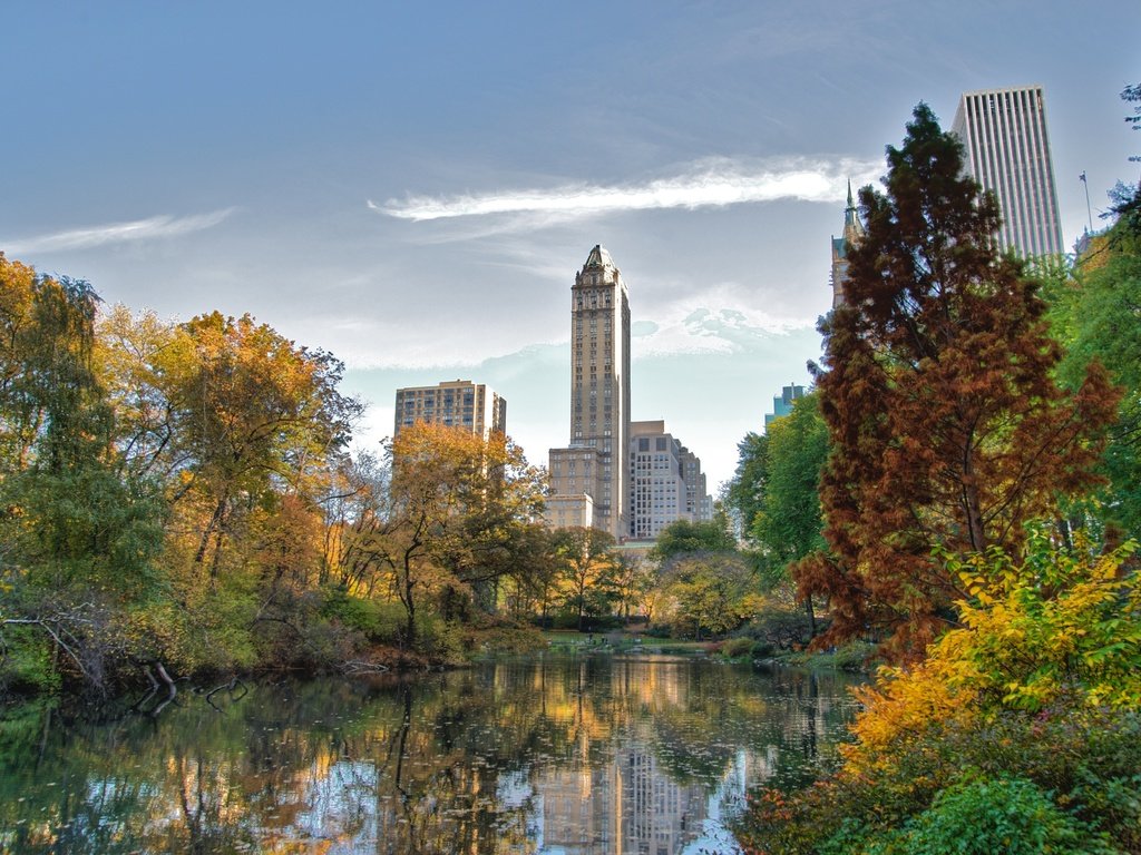 Обои небоскребы, нью-йорк, центральный парк, skyscrapers, new york, central park разрешение 4226x2798 Загрузить