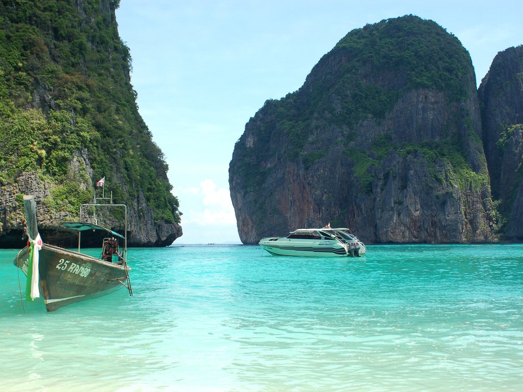 Обои скалы, лодки, таиланд, тропики, rocks, boats, thailand, tropics разрешение 3008x2000 Загрузить