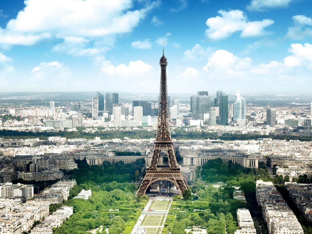 Обои вид, париж, франция, эйфелева башня, view, paris, france, eiffel tower разрешение 1920x1200 Загрузить