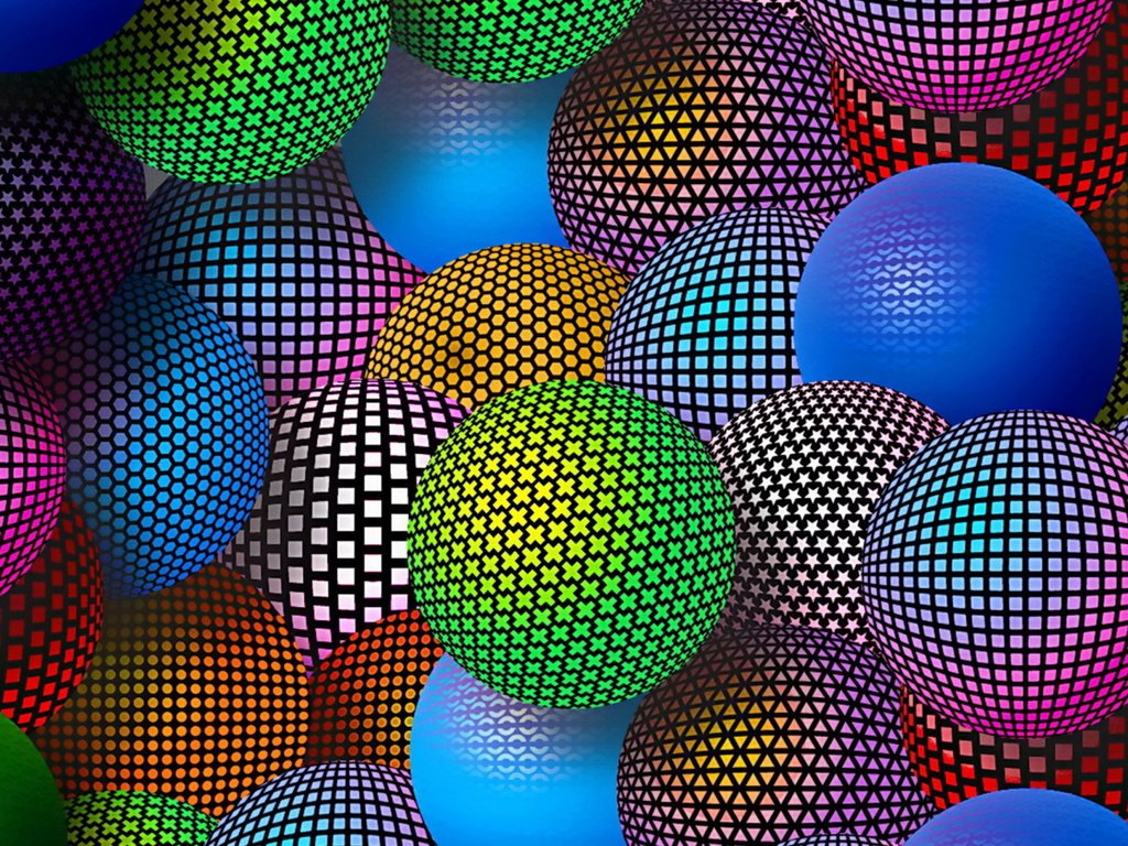 Обои шары, разноцветные, 3д, неоновые, balls, colorful, 3d, neon разрешение 2560x1600 Загрузить