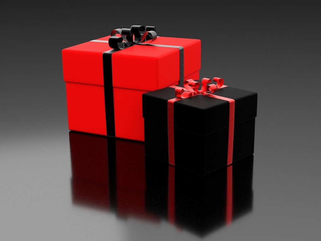 Обои подарки, черный, красный, ленты, коробки, gifts, black, red, tape, box разрешение 3000x1968 Загрузить