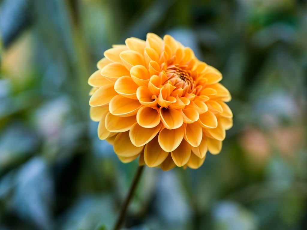 Обои цветок, жёлтая, георгина, боке, размытый фон, flower, yellow, dahlia, bokeh, blurred background разрешение 3840x2160 Загрузить