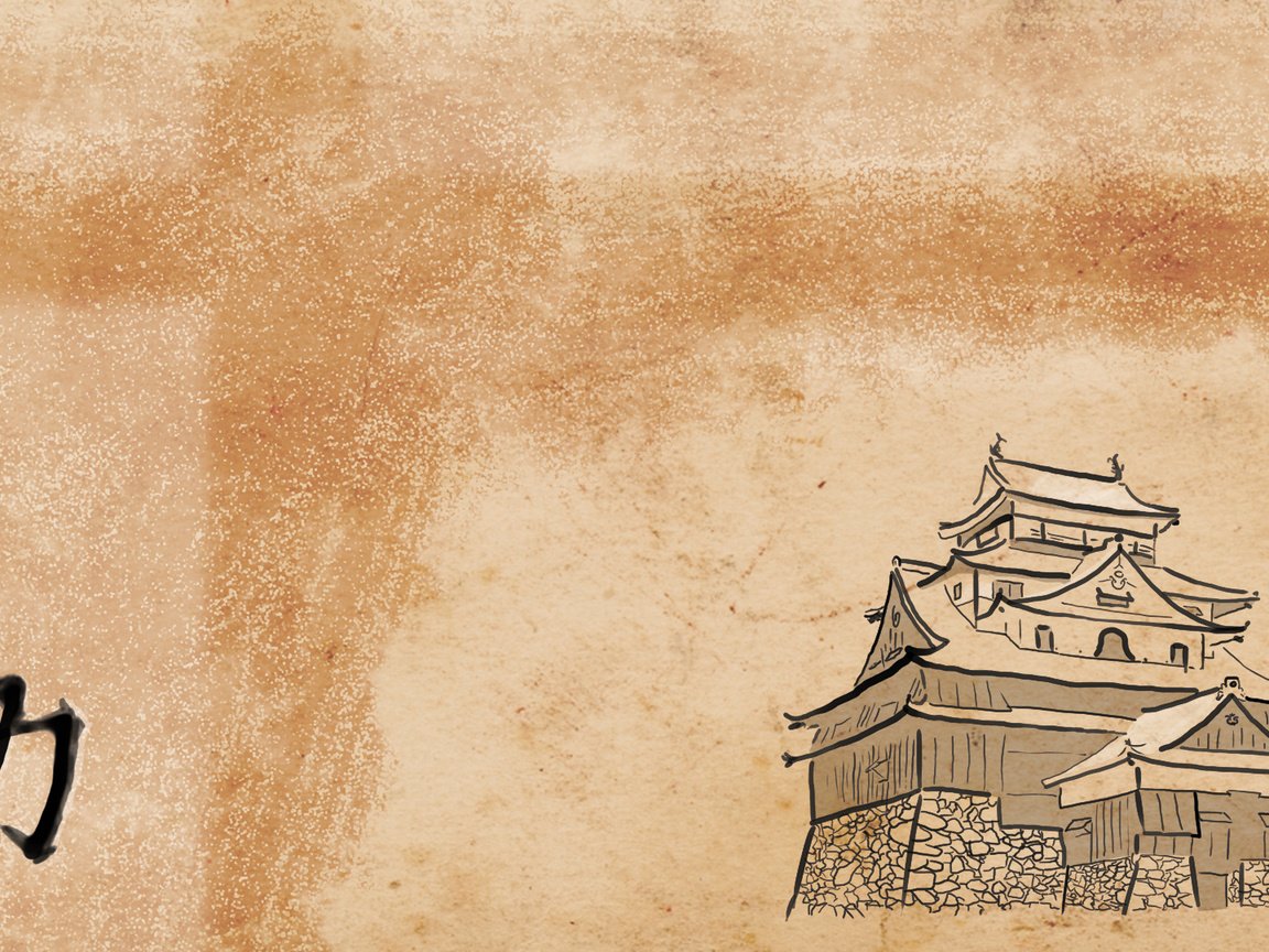 Обои рисунок, япония, форт, figure, japan, fort разрешение 1920x1080 Загрузить