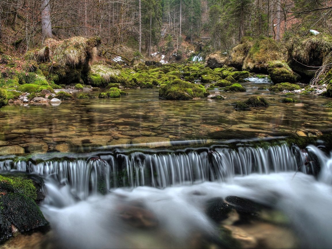 Обои вода, река, природа, водопад, поток, валуны, water, river, nature, waterfall, stream, boulders разрешение 3072x2048 Загрузить