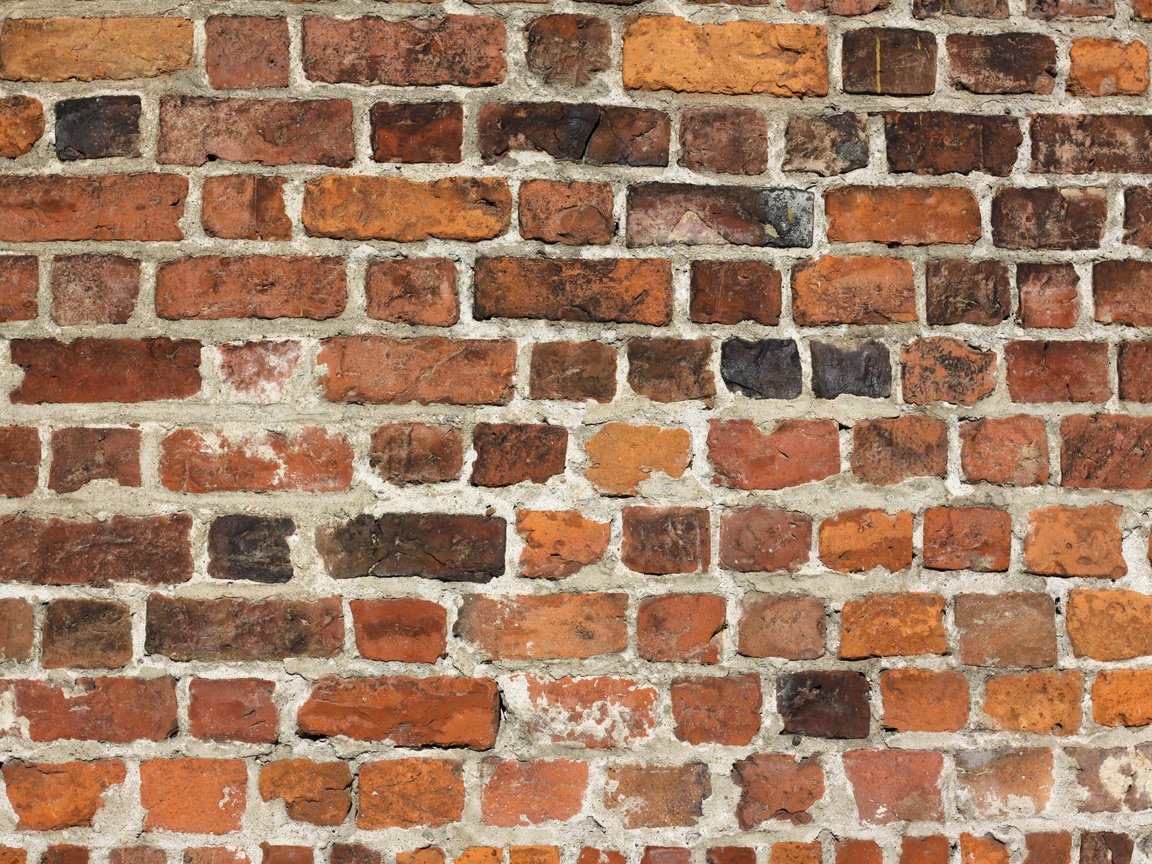 Обои текстура, стена, кирпичи, поверхность, кирпичная стена, texture, wall, bricks, surface, brick wall разрешение 4752x3168 Загрузить