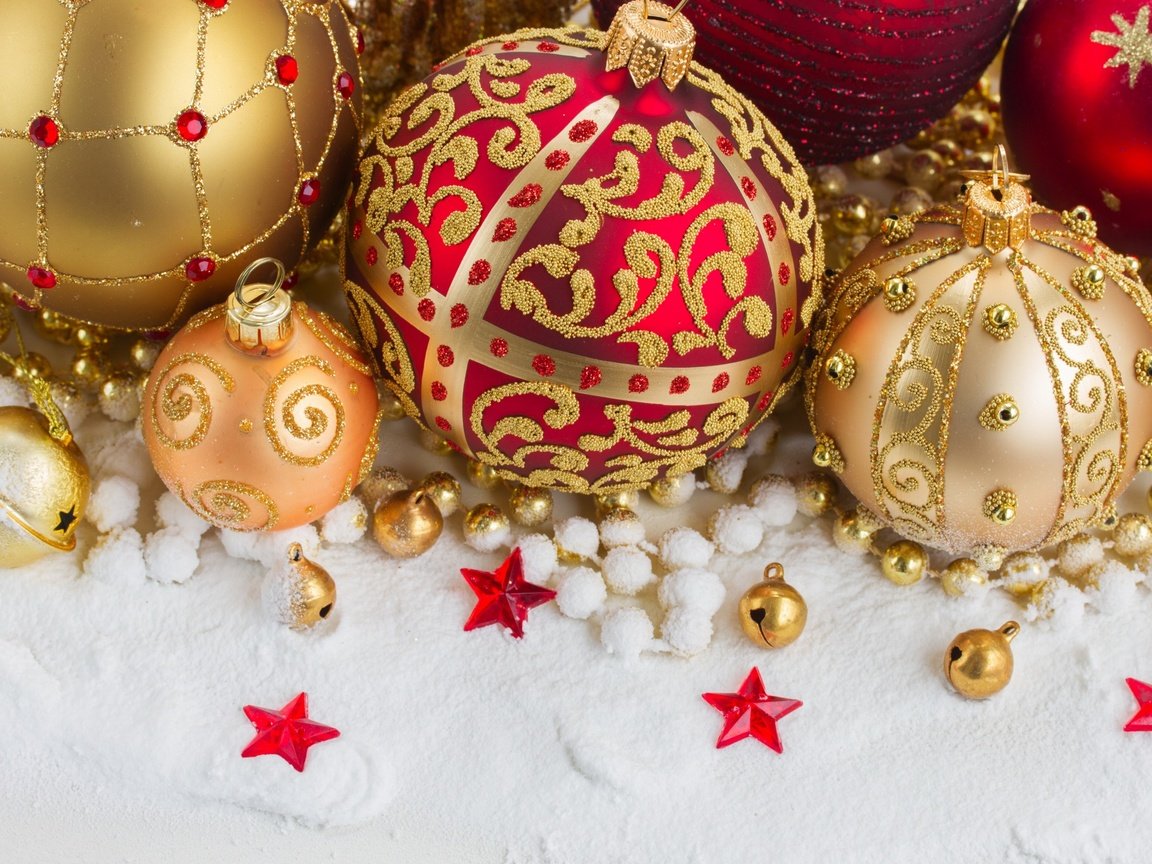 Обои новый год, шары, рождество, елочные игрушки, new year, balls, christmas, christmas decorations разрешение 2880x1800 Загрузить