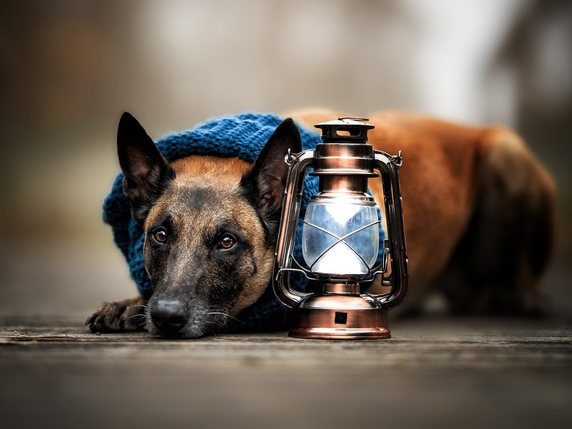 Обои морда, взгляд, собака, фонарь, малинуа, бельгийская овчарка, face, look, dog, lantern, malinois, belgian shepherd разрешение 2048x1367 Загрузить