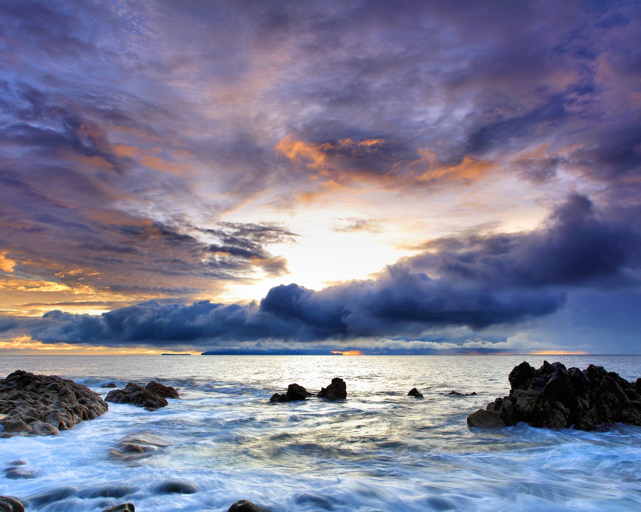 Обои небо, вода, скалы, закат, море, португалия, the sky, water, rocks, sunset, sea, portugal разрешение 2560x1600 Загрузить
