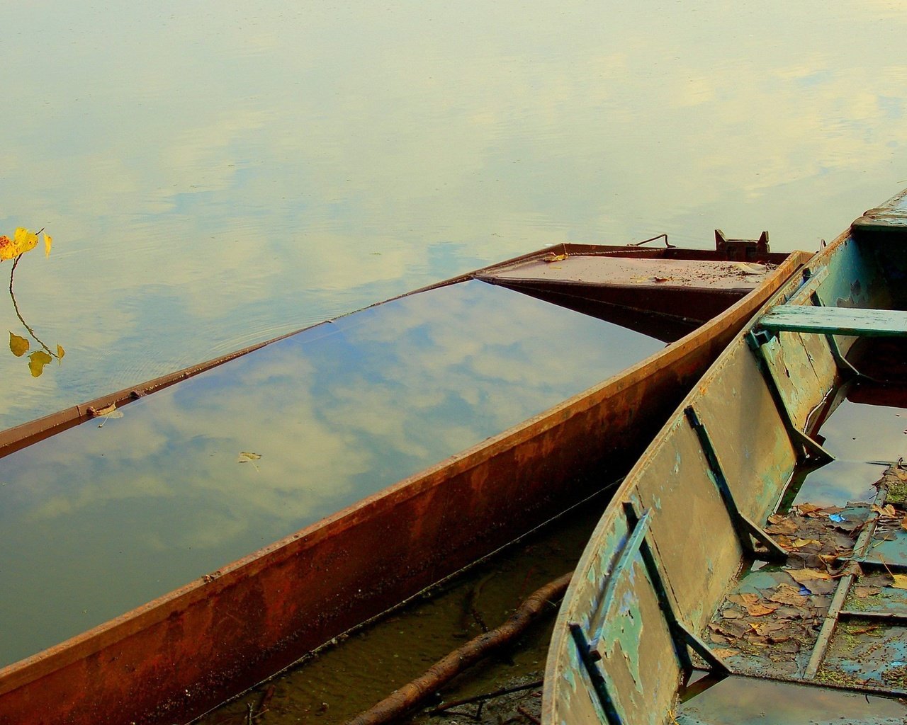 Обои вода, отражение, лодка, water, reflection, boat разрешение 1920x1440 Загрузить