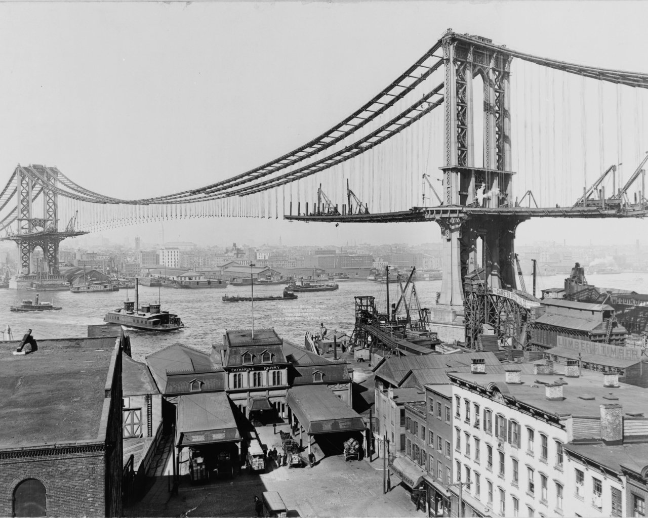 Обои мост, стройка, бруклин, bridge, construction, brooklyn разрешение 3744x2256 Загрузить