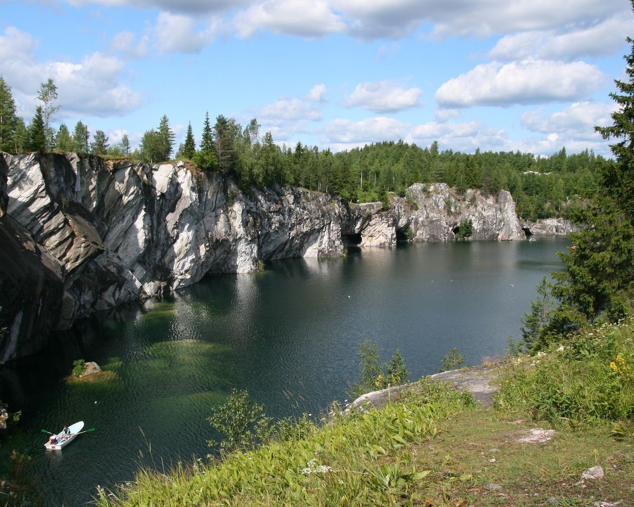 Обои река, скалы, обрыв, river, rocks, open разрешение 1920x1200 Загрузить