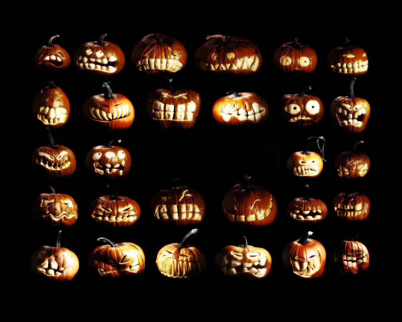 Обои хэллоуин, хеллоуин, тыквы, halloween, pumpkin разрешение 1920x1200 Загрузить