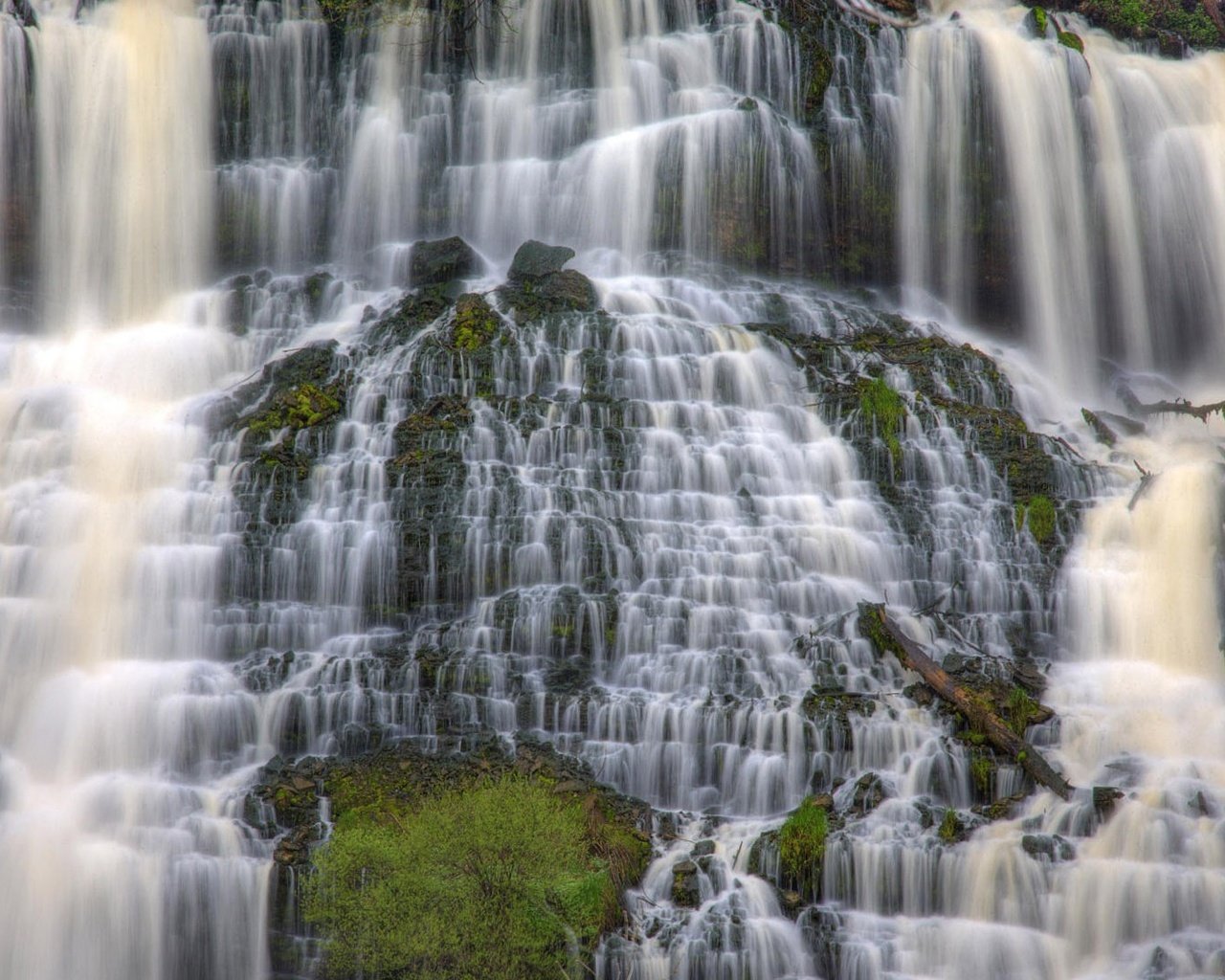 Обои вода, природа, скала, водопад, water, nature, rock, waterfall разрешение 1920x1080 Загрузить