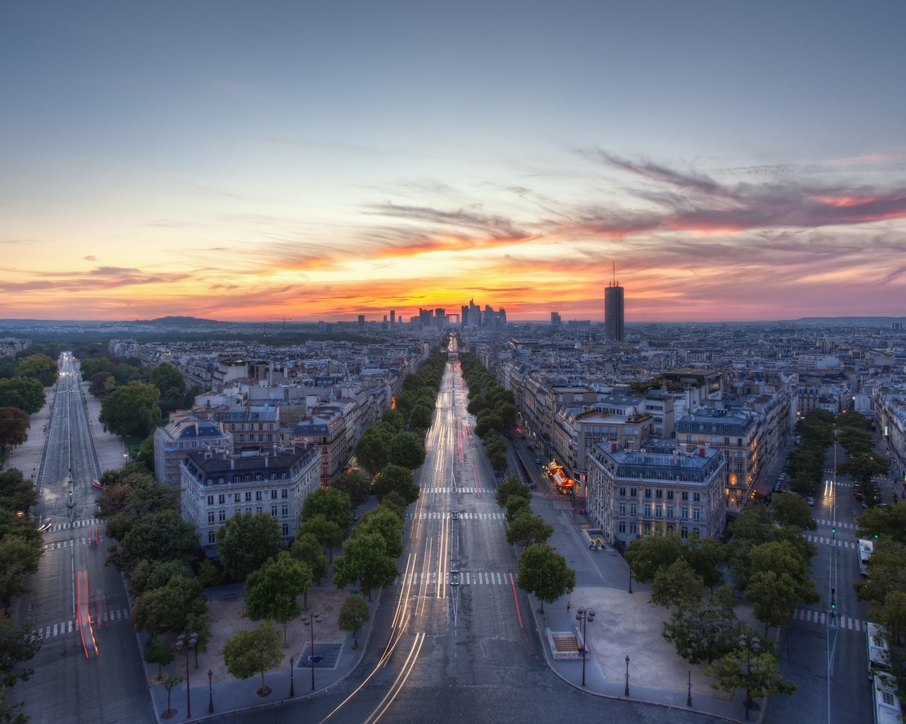 Обои париж, франция, вид с триумфальной арки, paris, france, the view from the arc de triomphe разрешение 2048x1365 Загрузить